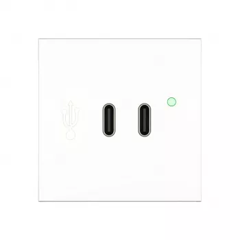 Kindermann dubbelport USB-C-laddare 65W PD