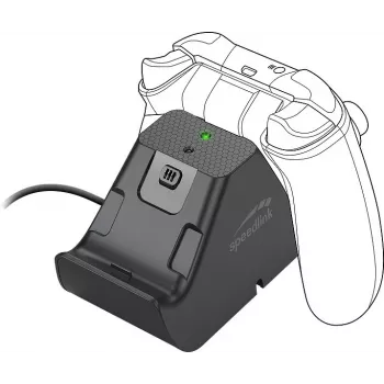 Speedlink JAZZ USB-kontrolladdningsstation, 1,5 m, svart (SL-260002-BK)
