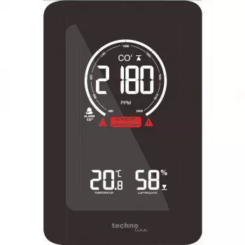 TECHNO LINE WL1030 väderstation luftkvalitetsmonitor CO2 temperatur luftfuktighet