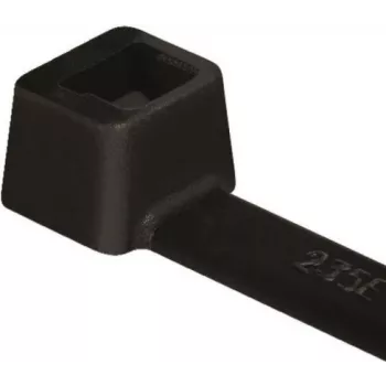 HellermannTyton T18L PA66W BK 100 buntband, svart, 205 mm x 2,5 mm, 100-pack