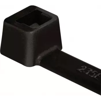 HellermannTyton T30R-W-BK-C1 buntband, invändigt tandat, 150 mm x 3,5 mm, svart, polyamid 6.6, 100 st