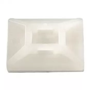 HellermannTyton MB4CA vit kabelklämma 100 st (MB4CA-PA66-NA-C1)