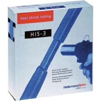 HellermannTyton Heat Shrink Tubing 3:1 Polyolefin Black 3mm 1.2m 1 Piece
