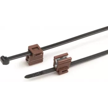 HellermannTyton T50ROSEC4B buntband med kantclips, 156-01153