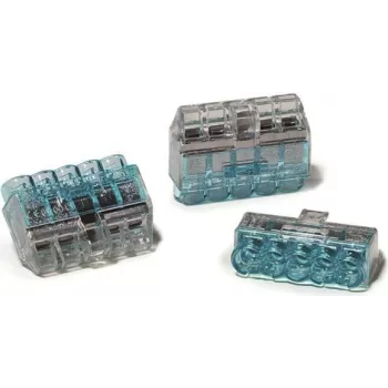 HellermannTyton HCPM-5 PC BU 75 fördelningsdosa 5-polig 0,5-2,5 mm² blå polykarbonat 23,7 mm