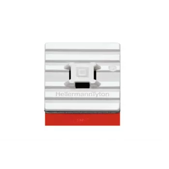 HellermannTyton FMB4APT-A-PA66HS-WH Flexible Adhesive Cable Tie Mount 28x28mm White