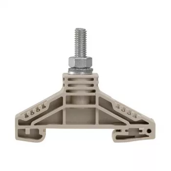 Weidmüller WF 6 anslutningsplint 35 mm², bultanslutning, 125 A, 1000 V, mörkbeige