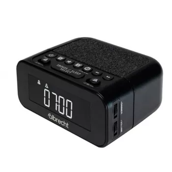 Albrecht DR 451 DAB+/UKV radio väckarklocka, svart