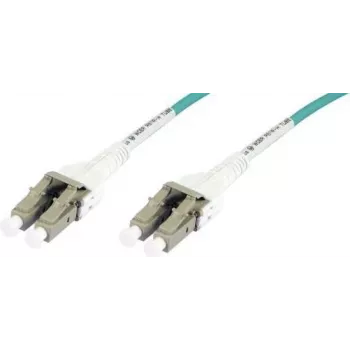 SYNERGY21 fiberoptisk patchkabel 10 m, LC-LC, OM3, duplex, 50/125µm, blå/vit (S216706)