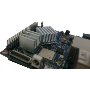 ALLNET aluminiumkylflänssats 2 st med värmeledande lim universell för Raspberry Pi FriendlyElec