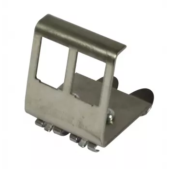 Synergy 21 keystone-modul DIN-skenadapter för 2x TP-modul, ljusgrå (RAL 7035)