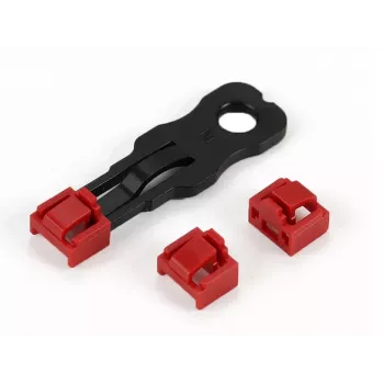 ALLNET TP/RJ45 Blocker röd 10-pack med säkerhetsnyckel, dammkåpa, nätverkssäkerhetslås (ALL-TP-RJ45-Blocker-10PCS)