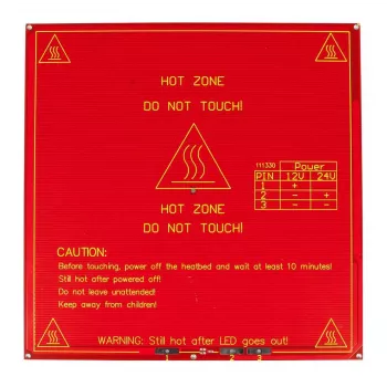 ALLNET 4duino 3D-skrivare värmebädd kvadratisk 215mm 12V/24V RepRap Mendel (ALL_KS_hotbed_square)