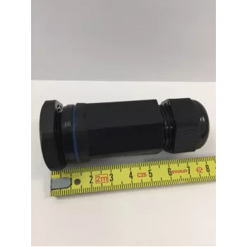 ALLNET installationskabelgenomföring M25x1,5 svart IP68 lång