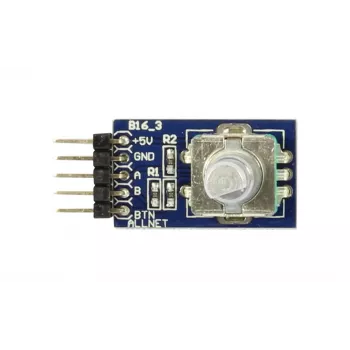 ALLNET 4duino roterande givare (4duino_B16) - inkrementell roterande givare med tryckknapp, 20 PPR, 3,3-5V DC, för Arduino och Raspberry Pi