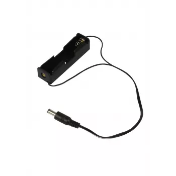 ALLNET batteri 1-pack för 18650 Li-Ion-batteri med hålkontakt 5,1x2,1 mm