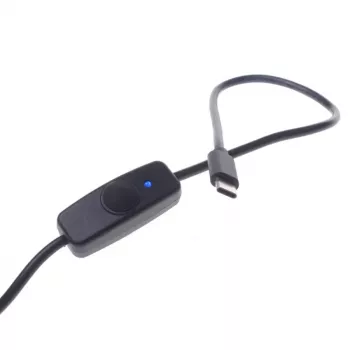 ALLNET Rock Pi 4 USB-A till USB-C ström-/datakabel med brytare (ROCKPI_USB-ATOC_SW)