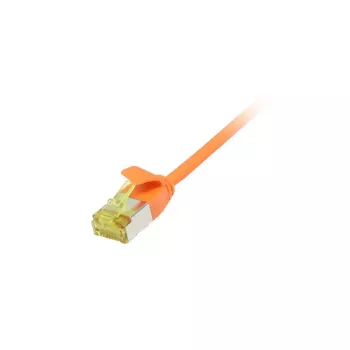 Synergy 21 patchkabel RJ45 CAT6A 500MHz 3 m orange U/FTP slimline rund d=3,8 mm TPE/LSZH (Superflex) AWG32 med Cat.7-råkabel