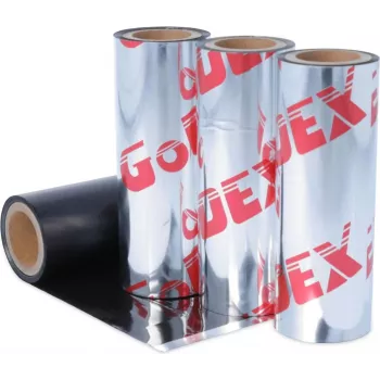 Godex vax/harts termotransferfärgband 74 mm x 74 m svart (245.057.074.4.05)