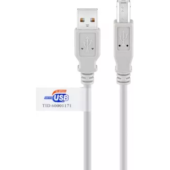 Goobay USB 2.0-kabel 2 m grå