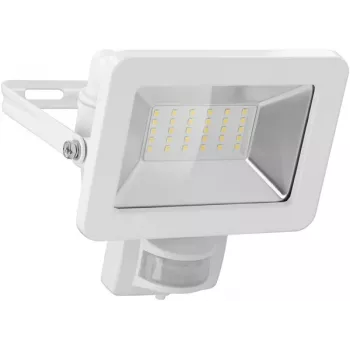 Goobay LED-strålkastare för utomhusbruk 30 W med rörelsesensor, 2400 lm, 4000 K, IP65, PIR-sensor, väggmontering, 0,5 m kabel