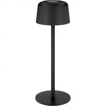 GOOBAY Trådlös LED-bordslampa, storlek S, 25 cm, svart