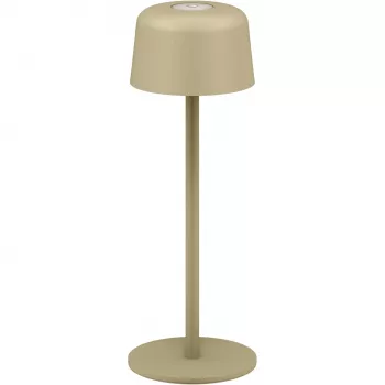GOOBAY Trådlös LED-bordslampa, storlek S, 25 cm, beige