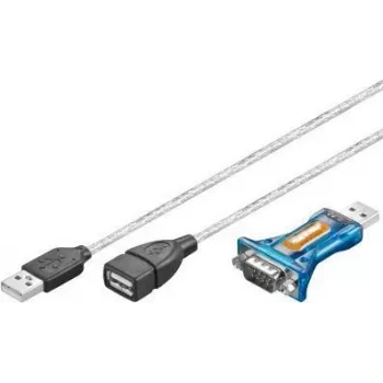 GOOBAY Pro USB seriell RS232-konverterare mini transparent