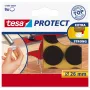 Tesa Protect filttassar – runda – bruna – 26 mm – 9 st