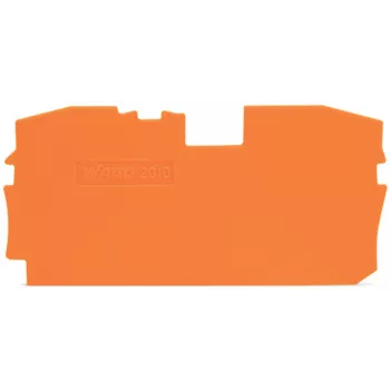 WAGO 2010-1292 änd- och mellanplatta, orange, 1 mm tjocklek, 67,2 mm längd, 33,5 mm höjd, för TOPJOB® S 2010-serien