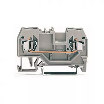 WAGO 280-901 genomgångsklämma, 2-ledar, 2,5 mm², CAGE CLAMP, grå