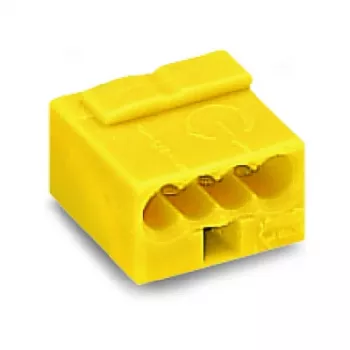 WAGO 243-504 Serie 243 4-ledare mikrokontakt, 100 st, gul