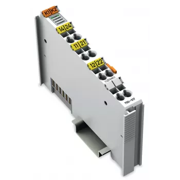 WAGO 750-517 - 2-kanalig reläutgångsmodul, 1,5 kV isolering, 24 VDC, DIN-skena