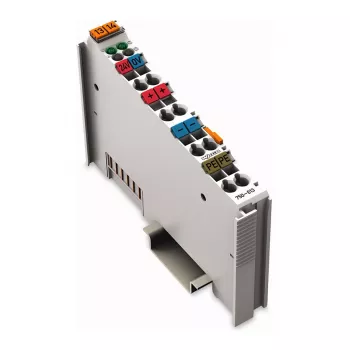 WAGO 750-613 4-ledar-plintblock, grå, CAGE CLAMP, 0,08-2,5 mm², DIN-35-skena