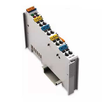 WAGO 750-559 analog utgångsmodul - 4 kanaler, 0-10 V, 12 bit, 500 V systemisolering, 10 ms svarstid, CAGE CLAMP