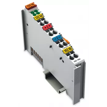 WAGO 750-504 digital utgångsmodul, 4 kanaler, 24 VDC, 0,5 A, CAGE CLAMP, DIN-skena