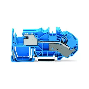 WAGO 2016-7714 1-ledar-N-frånskiljningsplint, 16 mm², Push-in CAGE CLAMP, blå