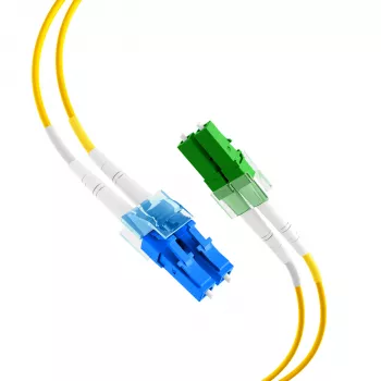 EFB Elektronik fiberpatchkabel LC/APC Singlemode OS2 20 m gul