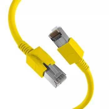 EFB Elektronik DCK1001GE.0,5 LED-patchkabel RJ45 Cat.6A S/FTP FRNC, gul