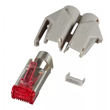 EFB RJ45 Hirose-kontakt STP, TM21 grå, 100 st, 3 element, Cat. 6