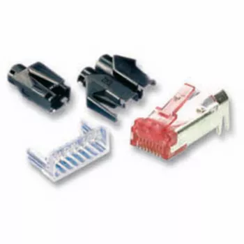 EFB Electronics RJ45 Hirose-kontakt STP TM21 röd 100 st 3 element Cat.6