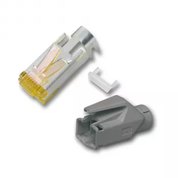EFB RJ45 Hirose-kontakt STP, TM31 ljusgrå, 100 st, 3-element, Cat.6A