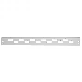 EFB Elektronik frontpanel 12 x SC duplex / LC quad, vertikal, grå