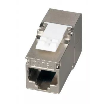 EFB Elektronik RJ45 keystone Slimline Cat.6A silver STP PVP-komponent 12-pack - Power over Ethernet - RJ-45