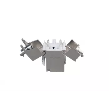 EFB Elektronik RJ45 keystone Slimline Cat.6A silver STP PVP-komponent 12-pack - Power over Ethernet - RJ-45