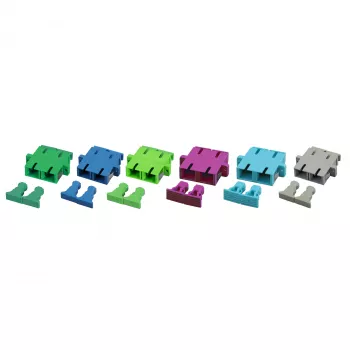 EFB Electronic koppling SC-duplex OM3 plast aqua hölje