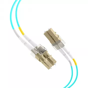 EFB Elektronik IPL-DF-LCULCU-3-0050 fiberoptisk patchkabel, 0,5 m, OM3, LC/UPC till LC/UPC, duplex, LSZH, aqua