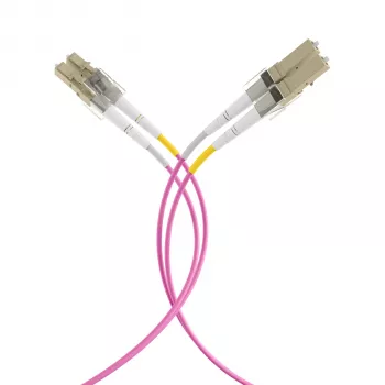 EFB Elektronik IPL-DF-LCULCU-4-0050 fiberoptisk patchkabel, 0,5 m, OM4, LC duplex, aqua