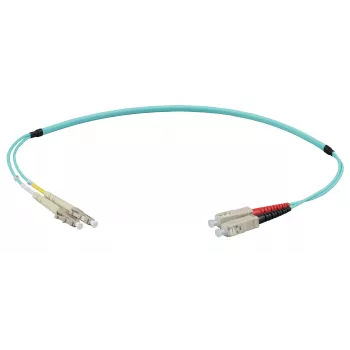 EFB Elektronik IPL-DF-LCUSCU-3-0200 fiberoptisk patchkabel 2 m OM3 LC till SC