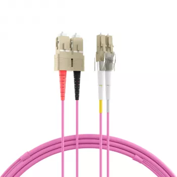 EFB Elektronik IPL-DF-LCUSCU-4-0050 duplex fiberoptisk patchkabel OM4 LC/SC 0,5 m aqua